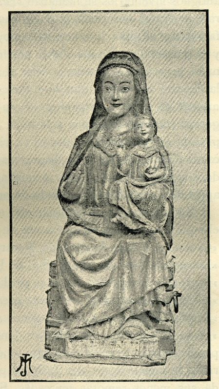 Imagen de la Virgen del Puy aparecida en la obra de Madrazo, en 1886