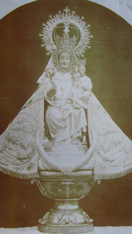 Fotografía de la Virgen del Puy, fines del siglo XIX
