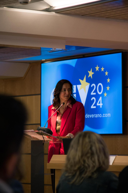 Foto de la presentación de los VI Cursos Europeos de Verano organizados por Fundación Diario de Navarra y Equipo Europa./