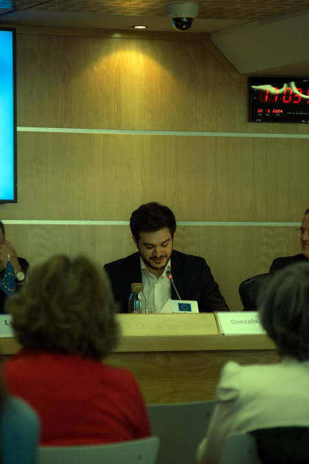Foto de la presentación de los VI Cursos Europeos de Verano organizados por Fundación Diario de Navarra y Equipo Europa./