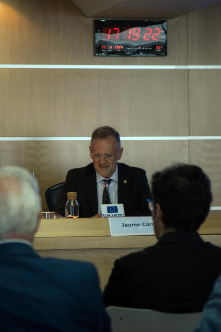 Foto de la presentación de los VI Cursos Europeos de Verano organizados por Fundación Diario de Navarra y Equipo Europa./