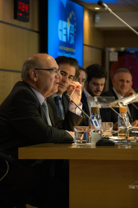 Foto de la presentación de los VI Cursos Europeos de Verano organizados por Fundación Diario de Navarra y Equipo Europa./