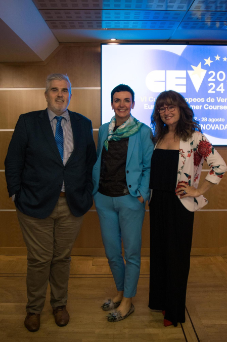 Foto de la presentación de los VI Cursos Europeos de Verano organizados por Fundación Diario de Navarra y Equipo Europa./