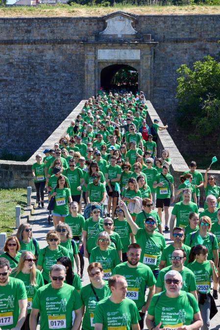 Fotos de la X Marcha contra el Cáncer en Pamplona.
