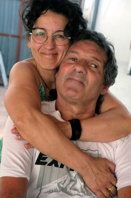 María García  y Carlos Ardanaz se conocieron con 16 y 22 años, respectivamente