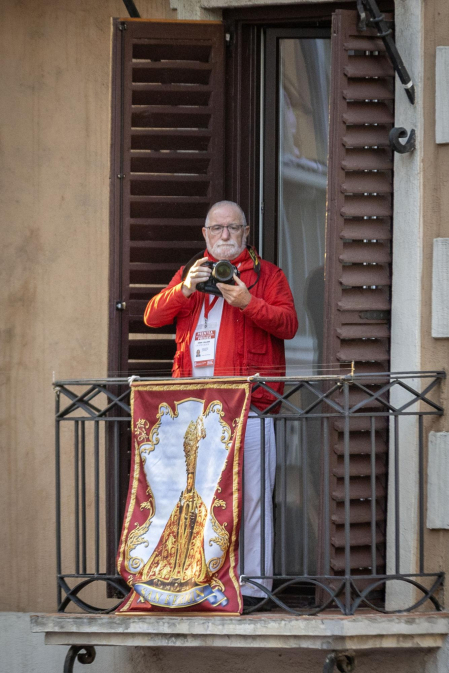 Momentos antes del segundo encierro de San Fermín 2024. |