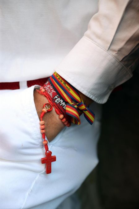 Momentos antes del segundo encierro de San Fermín 2024. |
