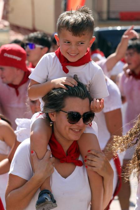 Cohete de inicio de las fiestas de Funes 2024.
