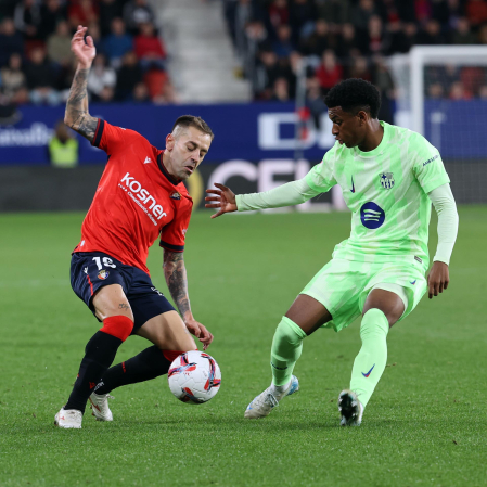 Fotos del Osasuna 4-2 Barcelona de la jornada 8./