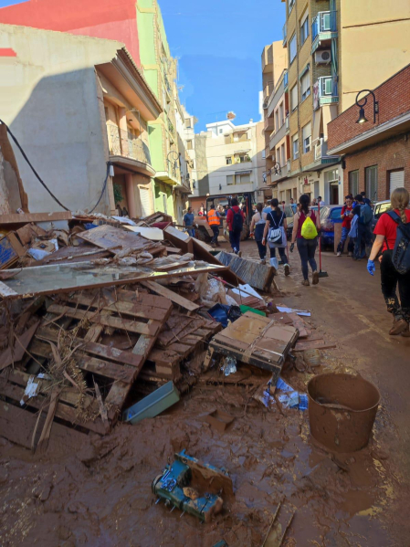 Imagen de las calles de Aldaia fotografiadas por los pamploneses