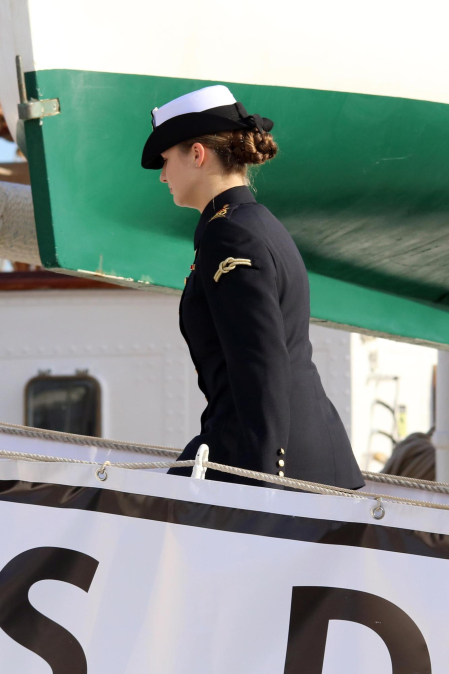 Primer día de la princesa Leonor a bordo del Juan Sebastián Elcano