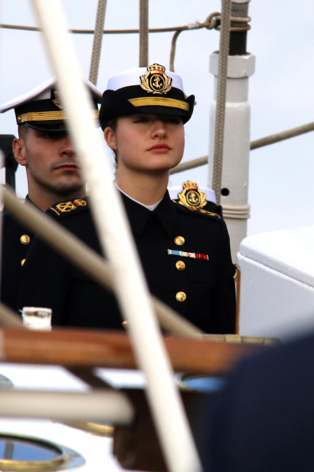Primer día de la princesa Leonor a bordo del Juan Sebastián Elcano