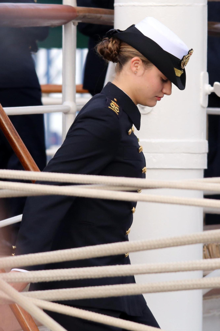Primer día de la princesa Leonor a bordo del Juan Sebastián Elcano