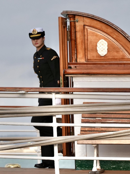 Primer día de la princesa Leonor a bordo del Juan Sebastián Elcano