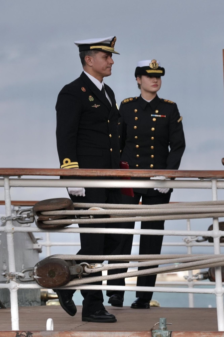 Primer día de la princesa Leonor a bordo del Juan Sebastián Elcano