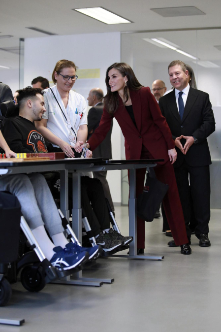 Visita de los reyes al Hospital de Parapléjicos de Toledo.
