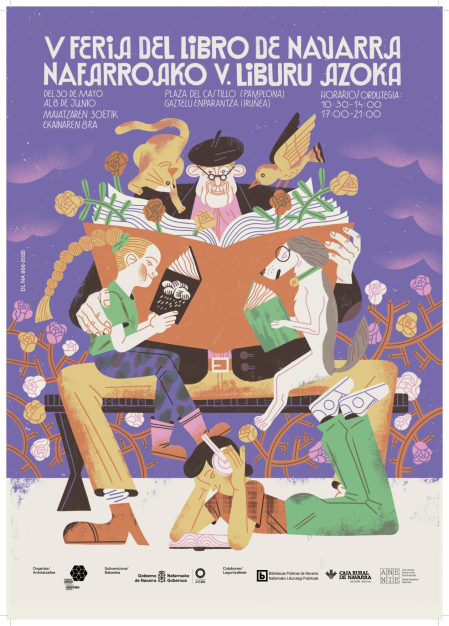 Cartel Feria del Libro 2025, obra de