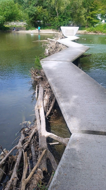Qué pena y vergüenza da ver en este estado las pasarelas del río Arga en Pamploa. Luego dicen que se rompen, que hay que cortar el paso por inundaciones, etc. Una sugerencia sería que cogiesen a los jóvenes que no hacen nada yreciben ayudas y que los pusiesen a limpiar y quitar todo lo que se acumula