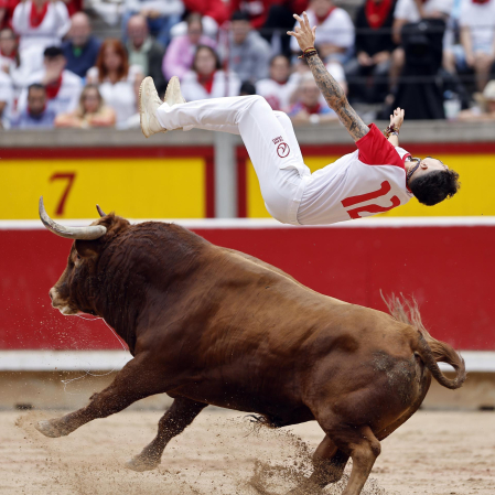 Fotos del Concurso de recortadores de San Fermín 2025 celebrado este sábado, 12 de julio