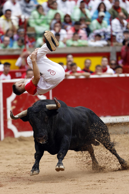 Fotos del Concurso de recortadores de San Fermín 2025 celebrado este sábado, 12 de julio
