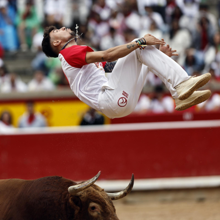 Fotos del Concurso de recortadores de San Fermín 2025 celebrado este sábado, 12 de julio
