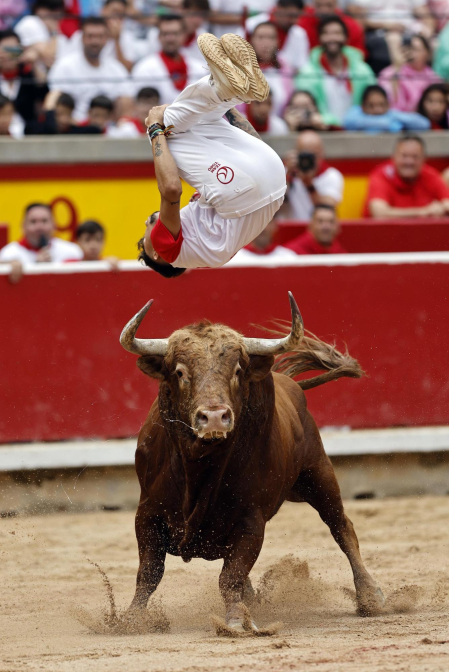 Fotos del Concurso de recortadores de San Fermín 2025 celebrado este sábado, 12 de julio