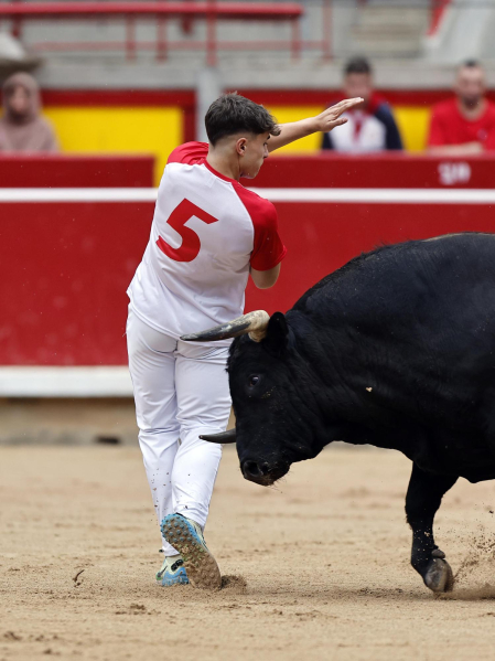 Fotos del Concurso de recortadores de San Fermín 2025 celebrado este sábado, 12 de julio