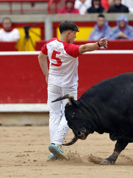 Fotos del Concurso de recortadores de San Fermín 2025 celebrado este sábado, 12 de julio