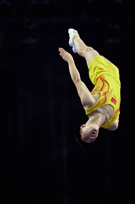 Fotos del Mundial de gimnasia de trampolín en el Navarra Arena