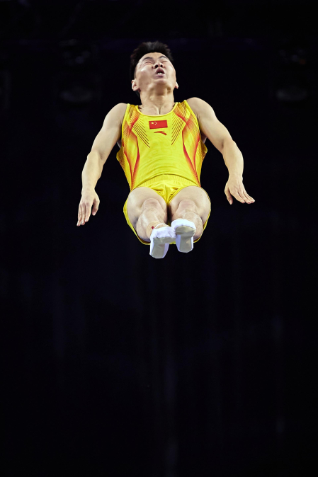 Fotos del Mundial de gimnasia de trampolín en el Navarra Arena