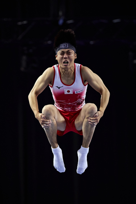 Fotos del Mundial de gimnasia de trampolín en el Navarra Arena