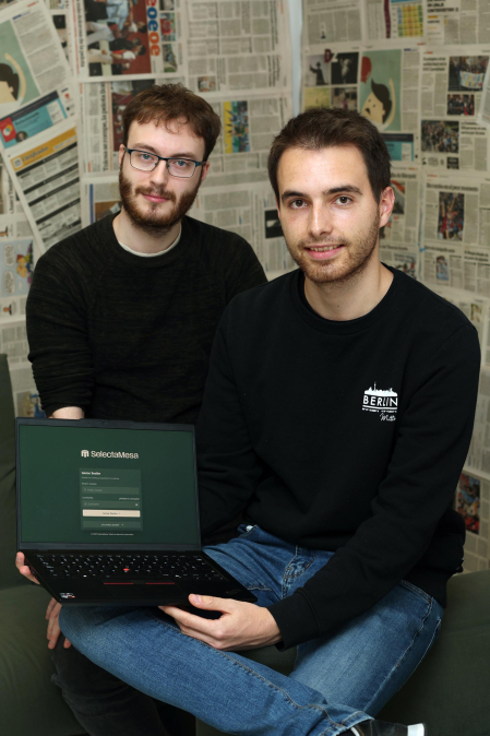 Diego Díez Albéniz y Martín Zozaya Albizu, App 'Selecta mesa': "Nos gusta crear cosas útiles desde cero y ver cómo una idea pequeña puede acabar ayudando a mucha gente"SELECTA MESA