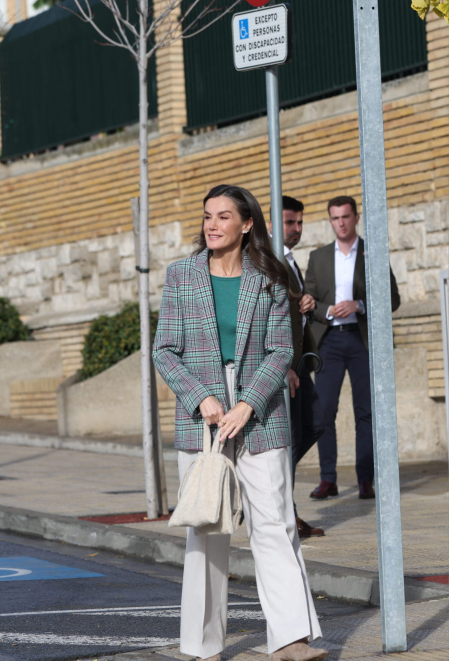 Foto de la visita de la reina Letizia a Tudela para el homenaje a Alejandro Amenábar