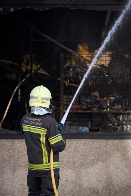 incendio en un bazar