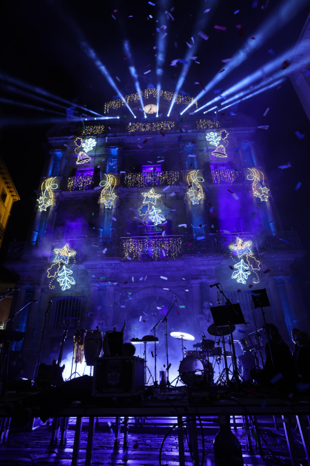 Fotos del encendido de luces de Navidad en Pamplona