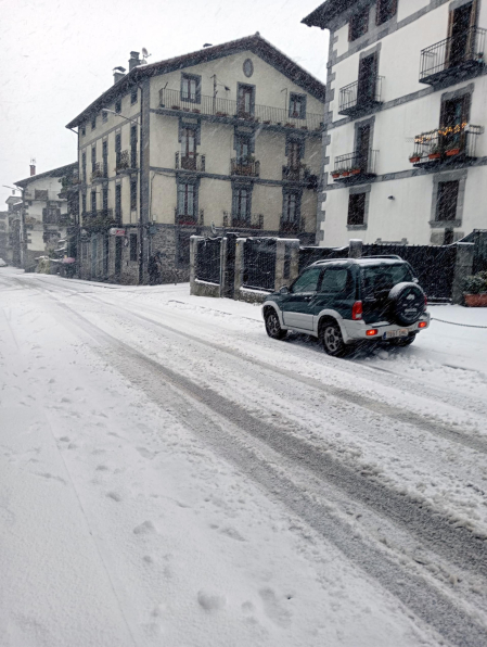 Fotos de la nevada del Día de Reyes en Navarra