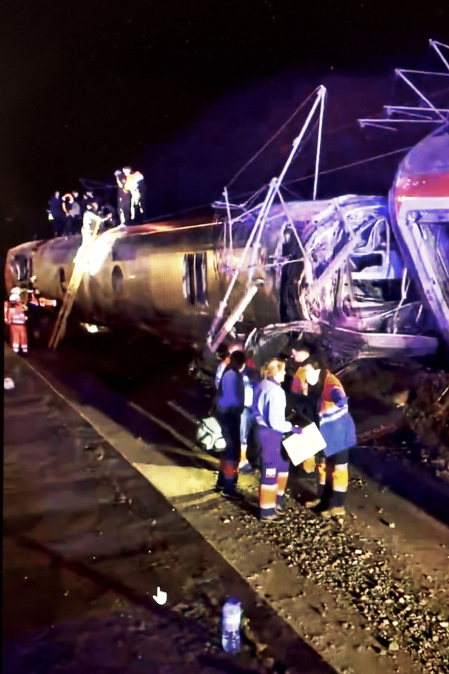 Fotos del accidente mortal ferroviario en Adamuz