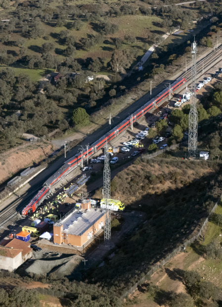 Fotos del accidente mortal ferroviario en Adamuz