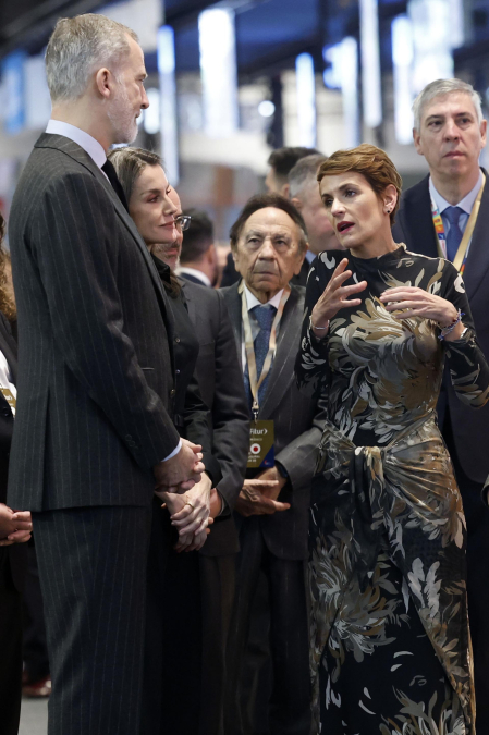 visita de los Reyes al stand de Navarra en Fitur 2026.