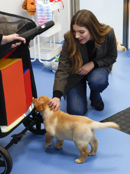 Fotos de la visita de la infanta Sofía al centro de perros guía de la Fundación ONCE