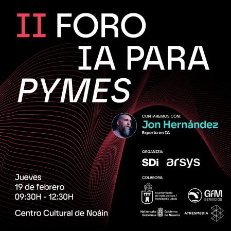 Portada del II Foro de IA para PYMES en Navarra