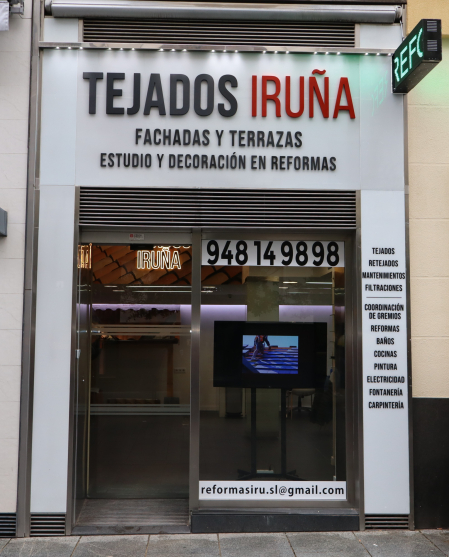 Nueva tienda de Tejados Iruña en el corazón de Pamplona