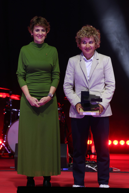 Reconocimiento a los deportistas destacados en el año 2025 durante la ceremonia celebrada en el pabellón Navarra Arena