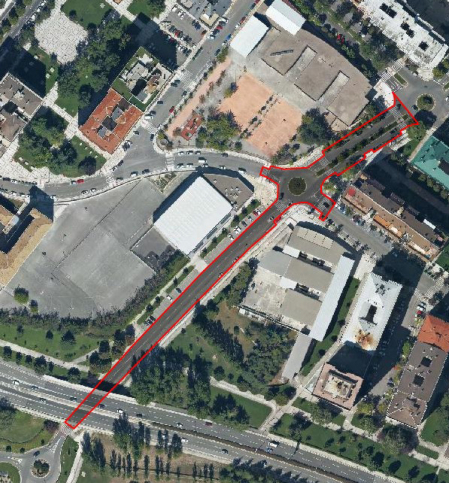 Plano de la zona afectada por las obras