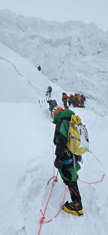 Camino de los 7.300 metros del campo III del Everest