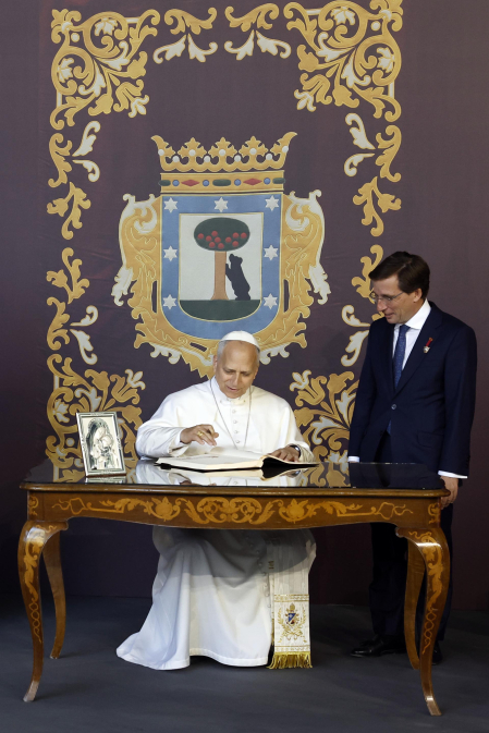 Fotos del segundo día de la visita del papa León XIV a Madrid