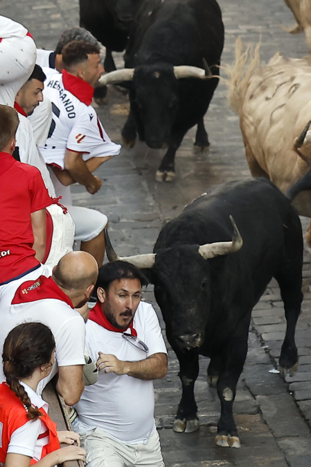 Primer encierro de San Fermín 2026 con toros de Fuente Ymbro.