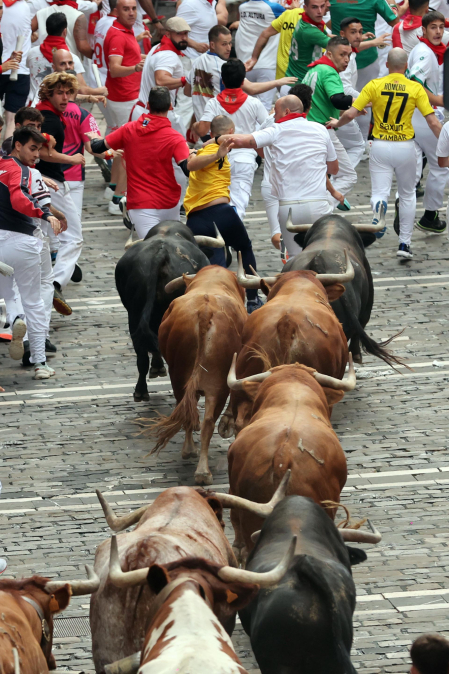cuarto encierro de San Fermín 2026 en Pamplona