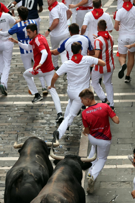 cuarto encierro de San Fermín 2026 en Pamplona