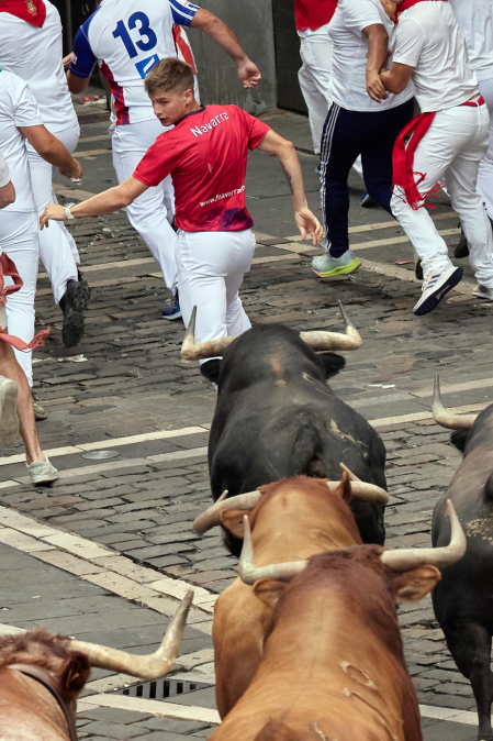 cuarto encierro de San Fermín 2026 en Pamplona